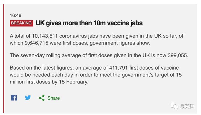 突破千万，1/6英国人已接种！无惧南非变种，英国仅3周研发出新疫苗